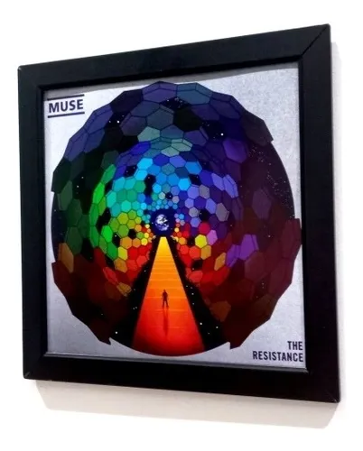 Quadro Muse The Resistance Capa Do Disco De Vinil Lp Cd Luxo