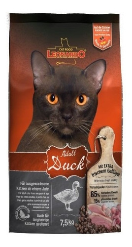 Leonardo Adult Duck 7,5kg. Para Gatos.