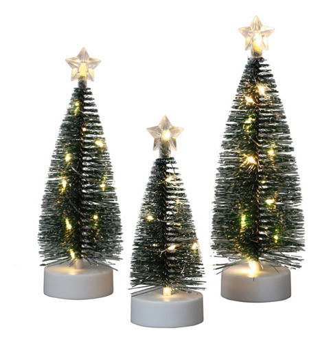 3 Adornos Mini De Cedro Para Árbol De Navidad