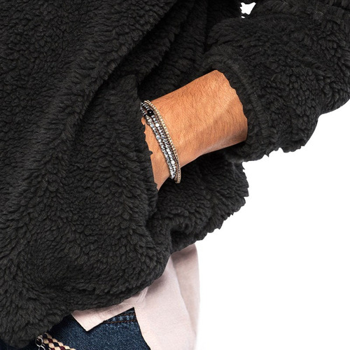 Chamarra Con Capucha Hombre Polar Afelpada Cremallera