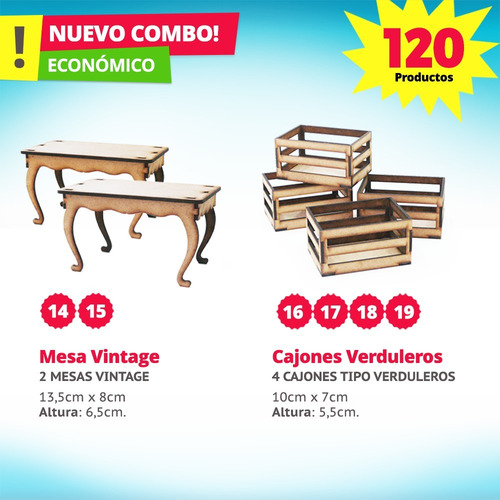 Imagen 6 de 10 de Candy Bar Fibrofacil 120 Productos Mdf Candybar Fibrofacil
