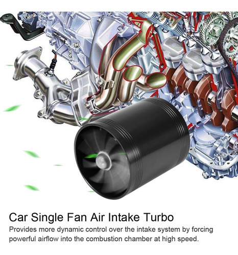 Imagen 7 de 9 de Turbina De Ventilador Doble Para Toma De Aire De Automóvil