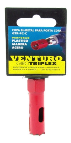 Sierra Copa 16 Mm Bimetal Venturo Giro Triplex Acero Madera