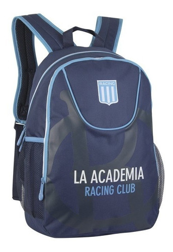 Mochila Futbol Deportiva Racing Club Escolar 17.5'' Original
