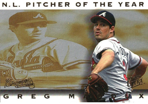 Mlb Greg Maddux - Ultra Fleer Pitcher Year 1995 # 22 Of 25