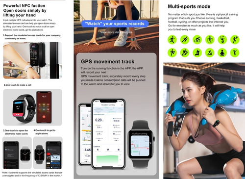 Imagen 6 de 9 de Apple Watch Serie 7 Smartwatch Dt7 Pro Max Tension Arterial