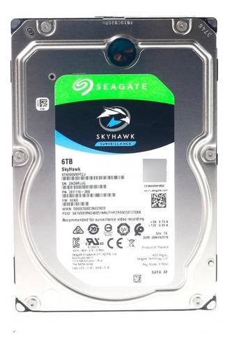 Hdd Disco Ridigo Seagate 6tb 1/2/3 Cinza