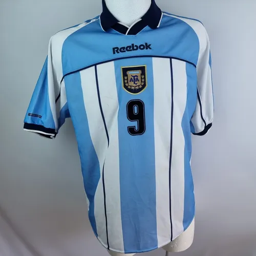 Ir a caminar punto final puesta de sol Jersey Reebok Argentina 2000-2001. Hernan Crespo. Original