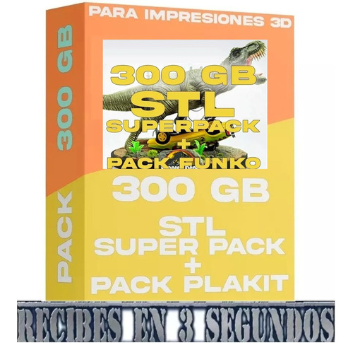 Pack Archivos Stl +300gb + Stl Pack Funko  Impresion 3d