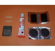 Imagen 2 de 4 de Parche Para Bicicleta + Solución + Gomin + Lija Kit Z. Obeli