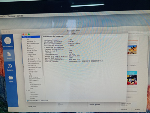 Computadora Imac 8.1 Con Sistema Mac (Usado)