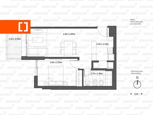 Venta De Apartamento Obra Construcción 1 Dormitorio En Tres Cruces, Gala Pop Br. Artigas Unidad 705
