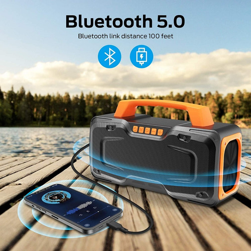 Parlante Bluetooth, Bugani 50w Super Poderoso