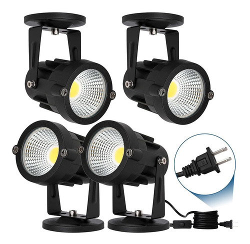 Paquete De 4 Focos Led De 10 W Interiores Focos De Sue...