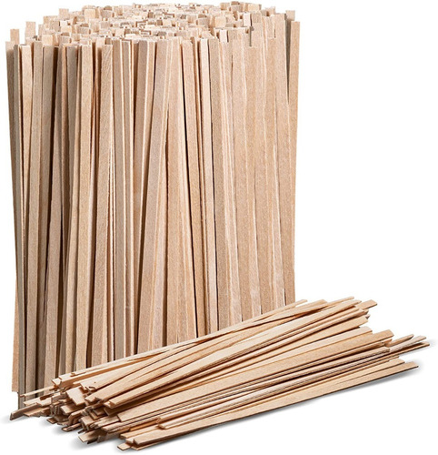 Agitadores De Cafe De Madera De Bamboo Biodegradable X 100 U Color Natural Agitador