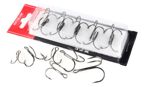 Kit De Anzuelos Triples Para Pesca, Anzuelos Con Púas De Ace