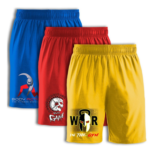 Bermuda Pantalón Corto Entrenamiento Triple Pack Genetic