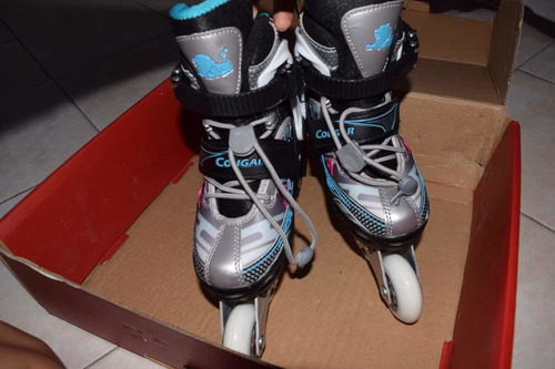 Patines Ajustables (17-20) Cougar Cr3 Lively Azul Para Niñ@