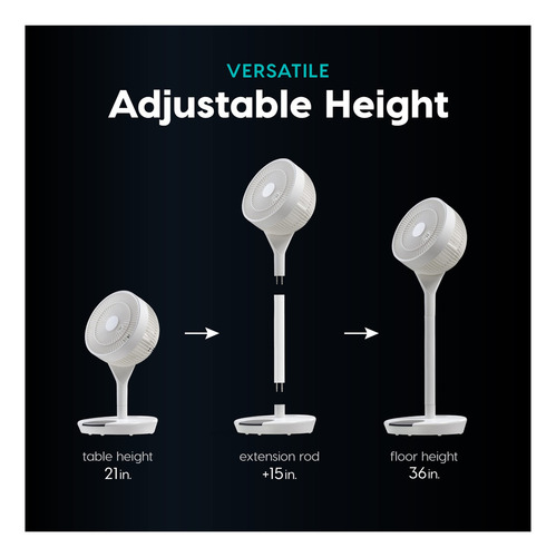 Woozoo Ventilador 360 Grados De Pedestal 12 Velocidades Cantidad De Aspas 3 Estructura Blanco Aspas Blanco Diámetro 32 Cm Frecuencia 60 Material De Las Aspas Plástico