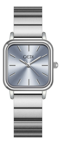 Reloj De Cuarzo Simple Cuadrado Gedi 13036 Para Mujer