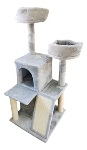 Arbol Rascador Para Gatos Con Camas Cuevas Plataformas 116cm