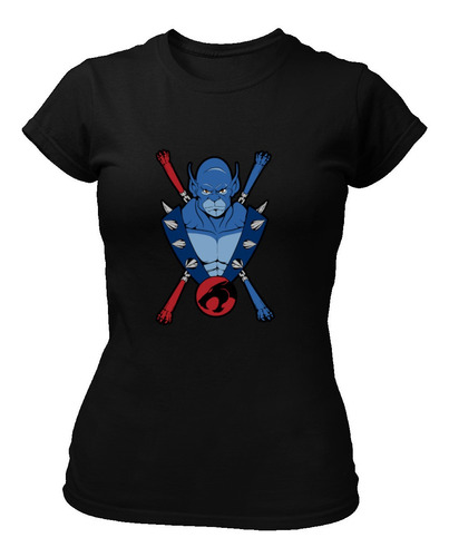 Playera Negra Pantro Thunder-cats Retro