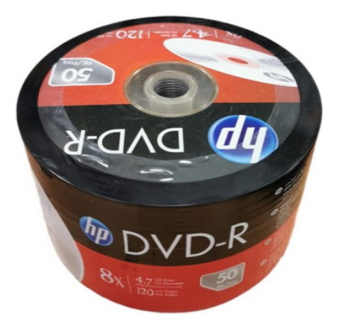 Dvd Hp Logo 8x Cono 50 Unid 