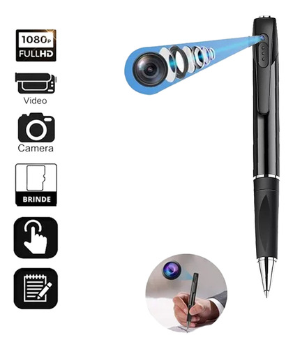 Lápiz Espía Hd, Grabador De Vídeo, Fotos Y Audio Con Bolígra
