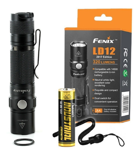 Linterna Tactica Led Fenix Ld12 Pila Aa 320 Lumens 2017.