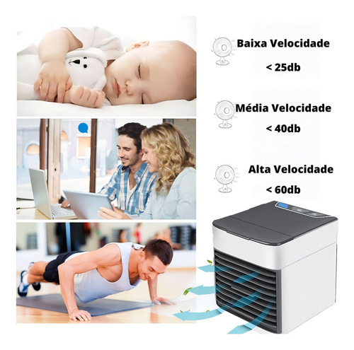 Mini Ar Condicionado Climatizador Umidificador Quarto Sala