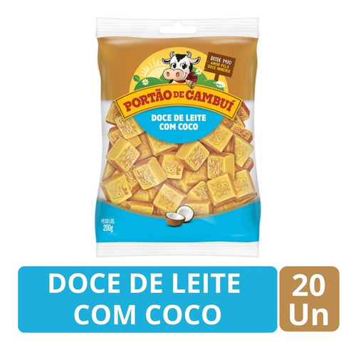 Doce De Leite Com Coco Mini Barra Portão De Cambuí 200g