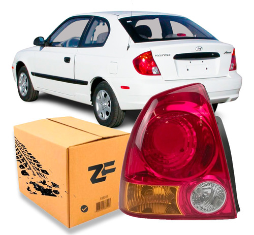 Farol Trasero Hyundai Accent 2003/2005 Ambar Rojo Blanco