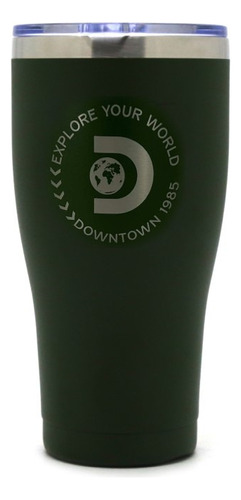 Vaso Termico Cafe Agua Acero Inoxidable Frio Calor Discovery Color Verde Liso