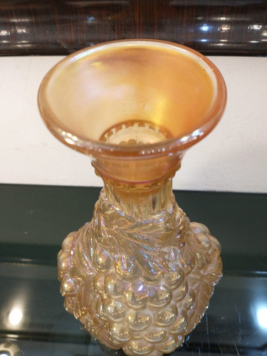 Antiguo Botellón Decantador De Vino Carnival Glass