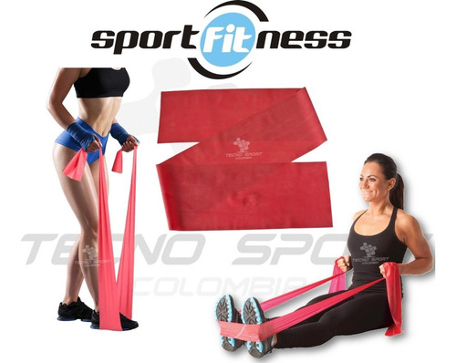 Banda Elastica Theraband Sportfitness Resistencia Media 2mts