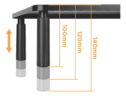 Suporte De Mesa Para Monitor E Notebook Ajustável ELG