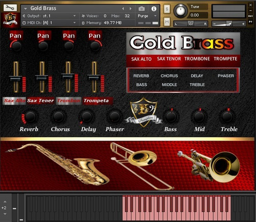 Gold Brass Kontakt