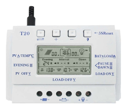 Controlador De Carga Da Bateria Energia Solar Mppt 20a