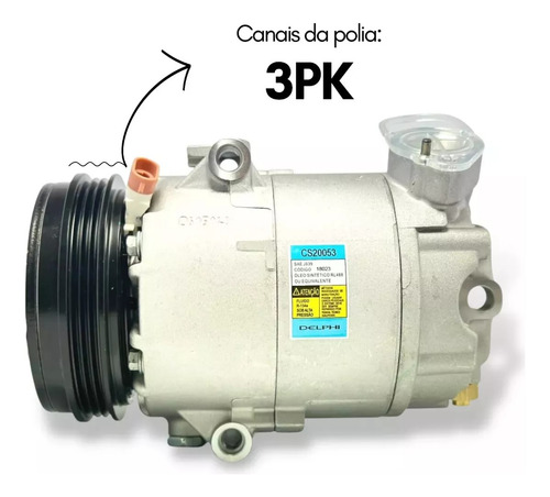 Compressor Ar Saveiro 1.6 2009 A 2015 Original Delphi