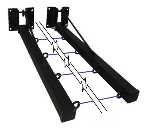 Tendedero Plegable Metálico Reforzado 4 Líneas Todo Incluido