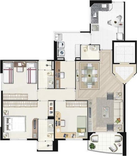 Imagem 3 de 24 de Apartamento Em São Paulo - Sp - Ap0584_prst