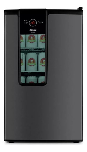 Cervecera Consul Titanium de 82 litros con iluminación LED gris de 220 V