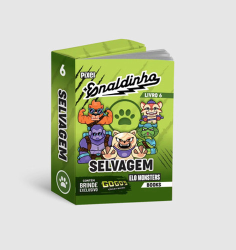 Coleção Elo Monsters Books Enaldinho - Starter Pack Com Álbum Ilustrado Oficial +3 Gogo S Sortidos +3 Minilivros Sortidos
