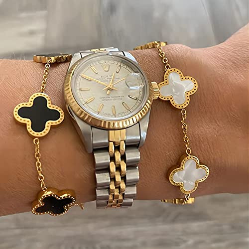 Pulsera Van Cleef Con Trébol De Cuatro Hojas Para Mujer, Tré