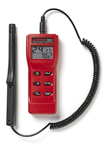 Imagen 1 de 2 de Amprobe Thwd-5 Medidor De Temperatura Y Humedad Relativa Con