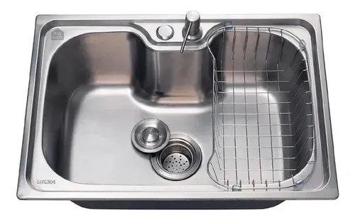 Pingoo.Casa Pia Gourmet de Aço Inox 304 Pingoo.casa Borari de 60x42 cm com Dosado