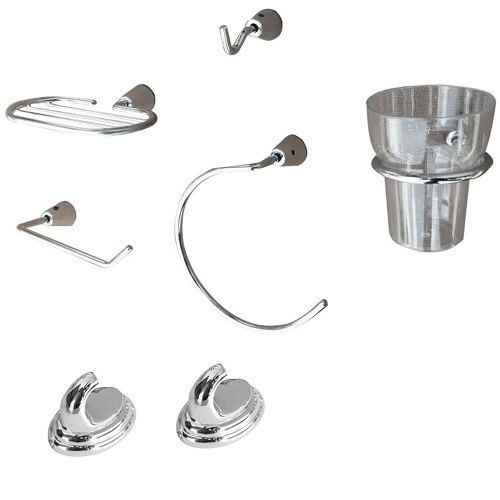 Kit de accesorios de baño Tioso Hogar 7 piezas de metal x 7