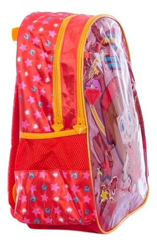 Mochila De Costas Os Aventureiros Aventureira Vermelha Cor Vermelho