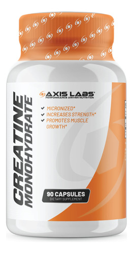 Axis Labs Monohidrato De Creatina Micronizada 90 Capsulas - 