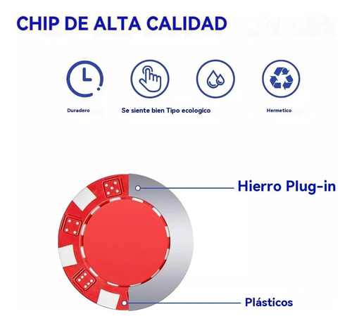500 Pcs Fichas De Póquer Para Juego De Mesa